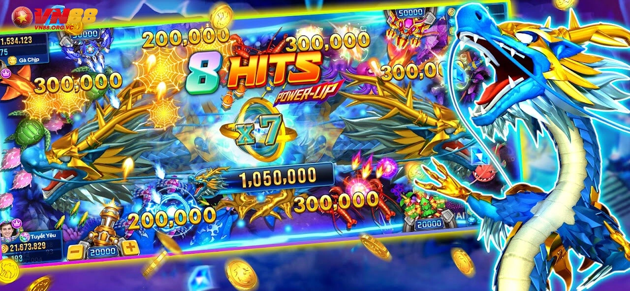 Bắn Cá Long Vương VN88 – Tựa Game Bắn Cá Đẳng Cấp 2 Vũ khí sử dụng khi chơi Bắn Cá Long Vương VN88